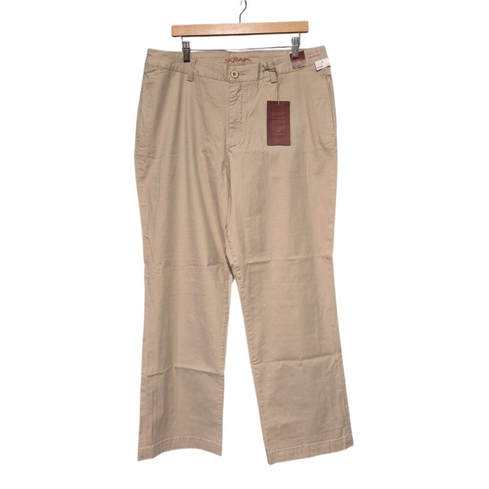 Worn Wear Brand Pants Mens 38x32 Beige Khaki Straight Leg Fit Preppy Workwear